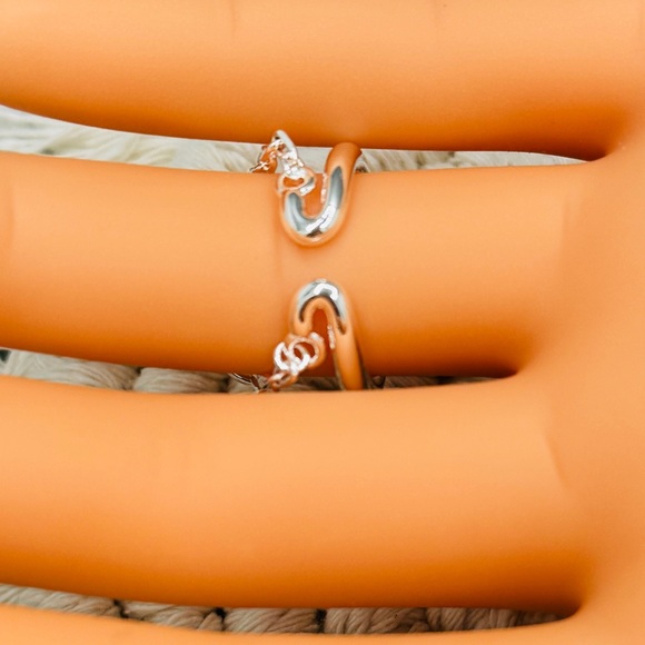 925 Open Minimalist Retro Chain Ring - Picture 6 of 6